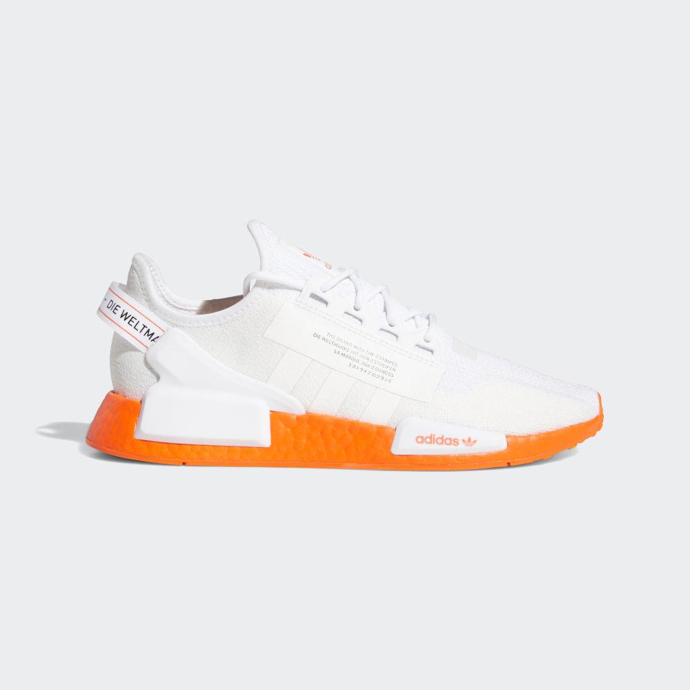 Adidas Men's NMD_R1 V2 Originals Shoes White/Red Ireland FX3902